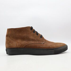 Harrys of London Mid Top Brown Suede Leather Men's EU 43.5 Casual Shoes Italy
